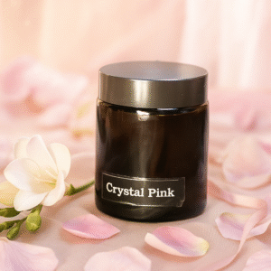 Crystal Pink - 100ml Fruity Floral Scented Candle, Playful Elegance